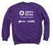 Idaho Gives 2026, a Purple Crewneck Sweatshirt (back-view)