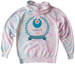 WINGS Youth Field Trip Hoodie, a Cotton Candy Youth Tie Dye Pullover Hoodie (back-view)