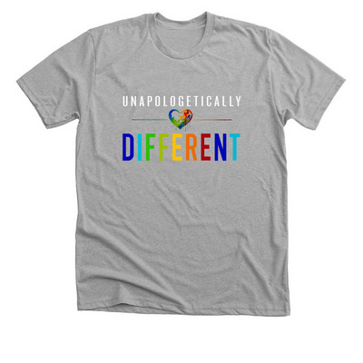 Defying Labels, Creating Possibilities, a Athletic Heather Premium Unisex Tee