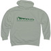 Green Logo Sweatshirt, a Dusty Sage Midweight Pullover Hoodie