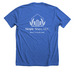 Stay So. ill in Color, a Heather True Royal Premium Unisex Tee (back-view)