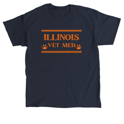 Illini merch, a Navy Classic Unisex Tee