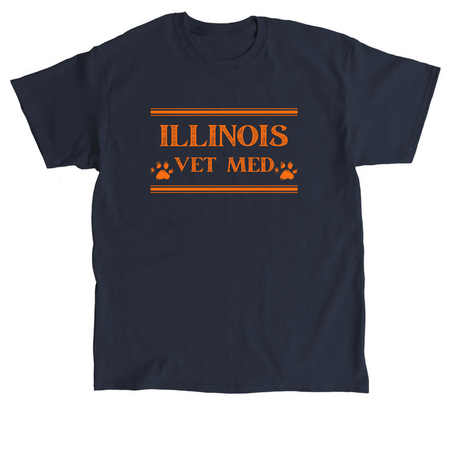 Illini merch, a Navy Classic Unisex Tee
