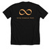 Uniquely Normal T-Shirt, a Solid Black Blend Premium Unisex Tee (back-view)