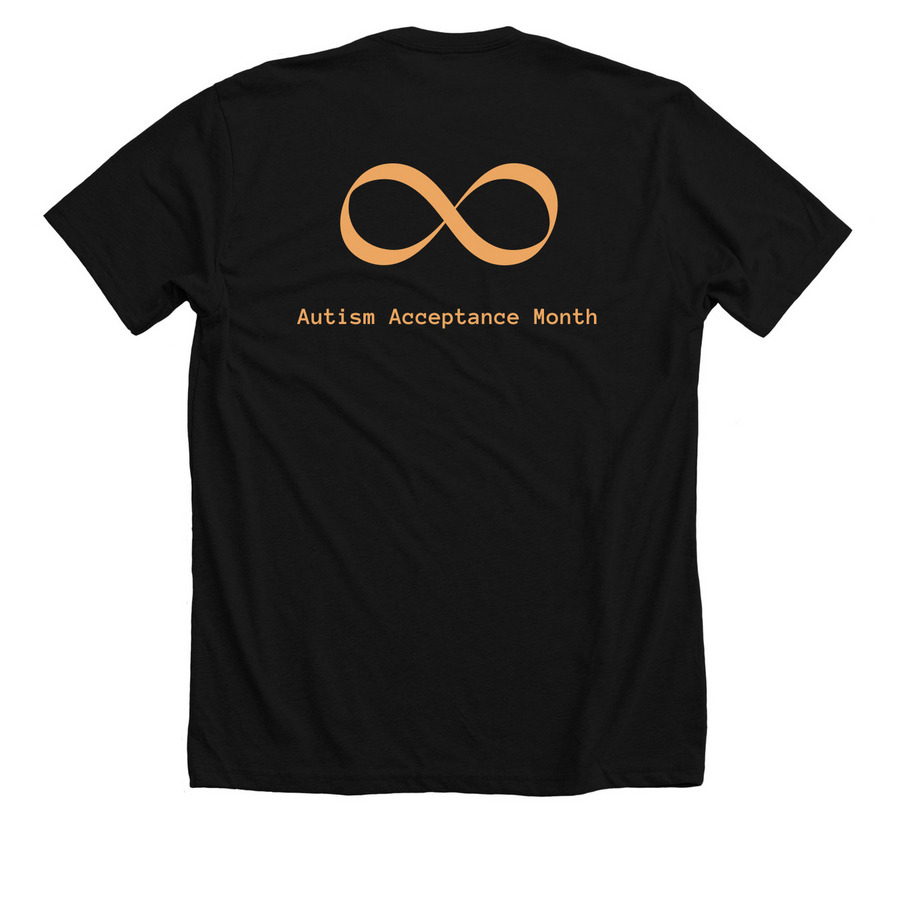 Uniquely Normal T-Shirt, a Solid Black Blend Premium Unisex Tee (back-view)