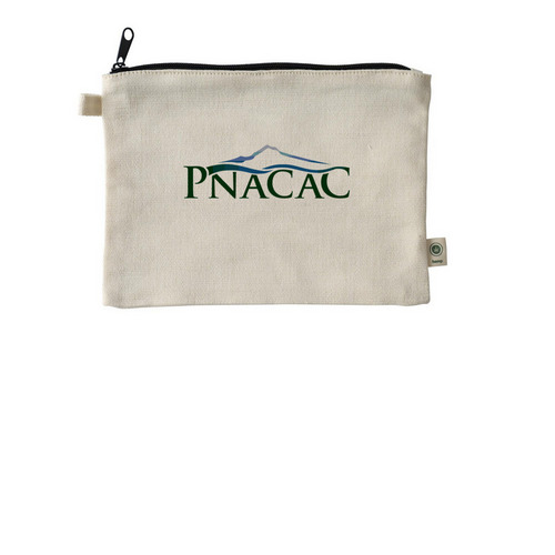 PNACAC Pouches - Color Logo, a Natural 9"x7" Hemp Blend Pouch