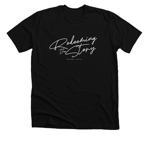 Redeeming The Story, a Solid Black Blend Premium Unisex Tee