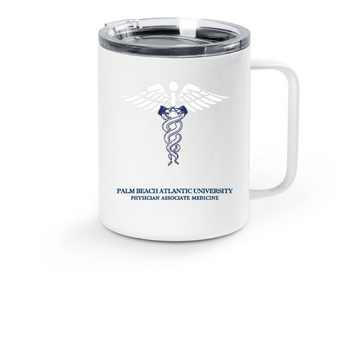 Sailfish run on caffeine, a White Stainless Steel Travel Mug
