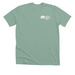 Mental Health Awareness Month: Heart, a Heather Dusty Blue Premium Unisex Tee