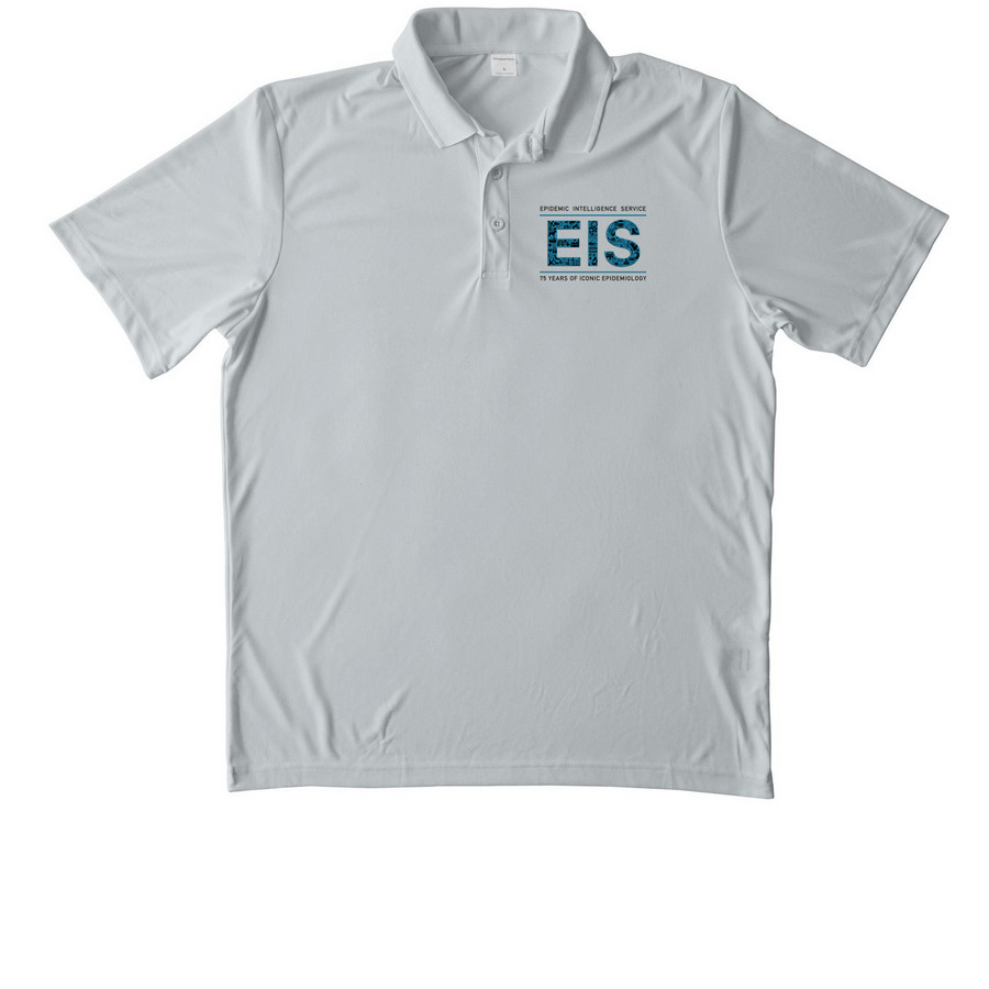 EIS 75th Anniversary Polo & Quarter Zip, a Silver Unisex Performance Polo