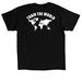 SATMO PT T-Shirt, a Black Classic Unisex Tee (back-view)