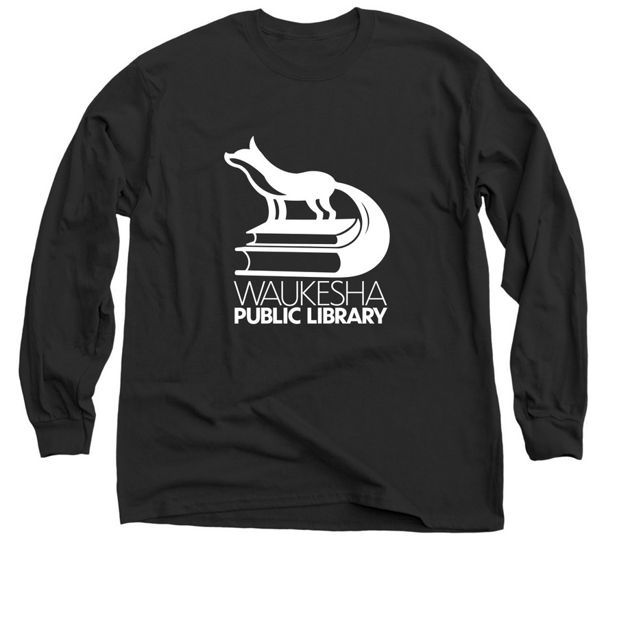Waukesha Public Library, a Black Classic Long Sleeve Tee