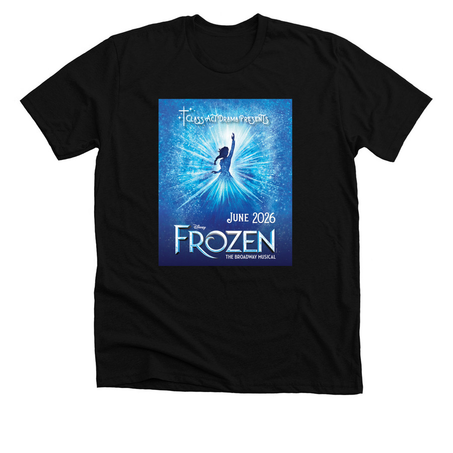 CAD Frozen Shirt - Black, a Solid Black Blend Premium Unisex Tee