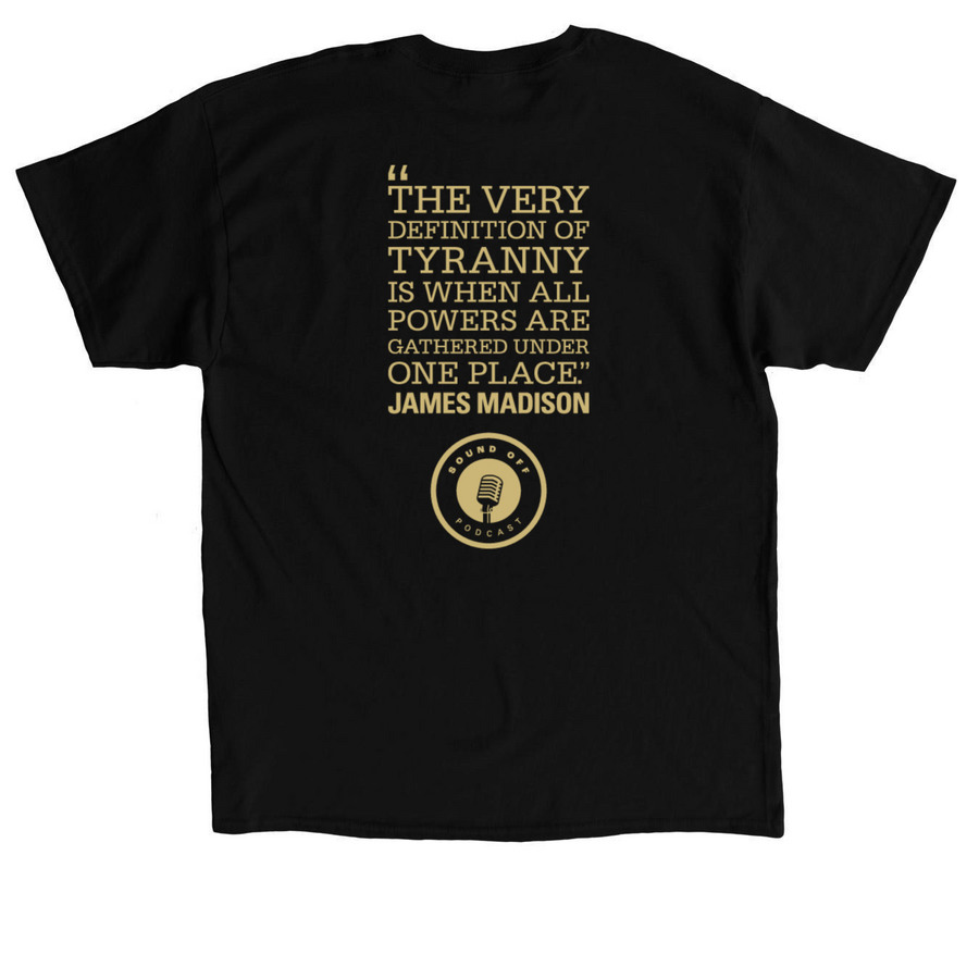 Jimmy Heisman, a Black Classic Unisex Tee (back-view)