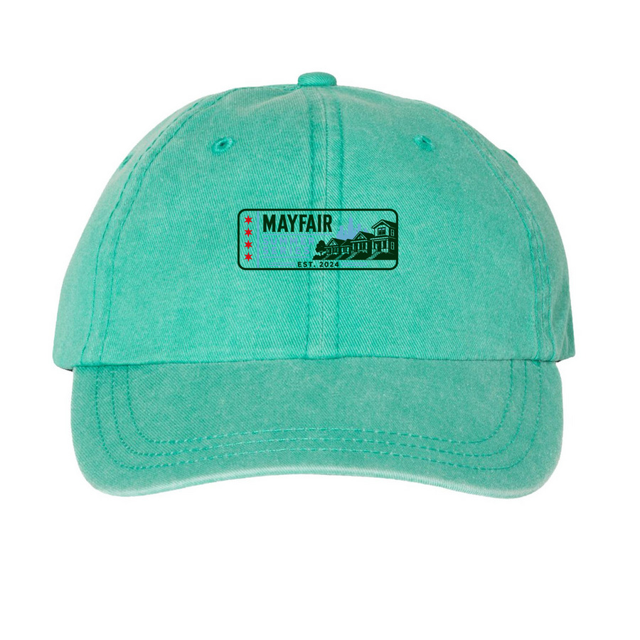 MSS Hats, a Seafoam Printed Pigment Dye Baseball Cap