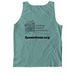 FYACS Tanks and Tie Dye: Line House - Black, a Seafoam Comfort Colors Tank Top (back-view)