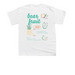 Youth Campaign Tee, a White Youth Unisex Tee (back-view)