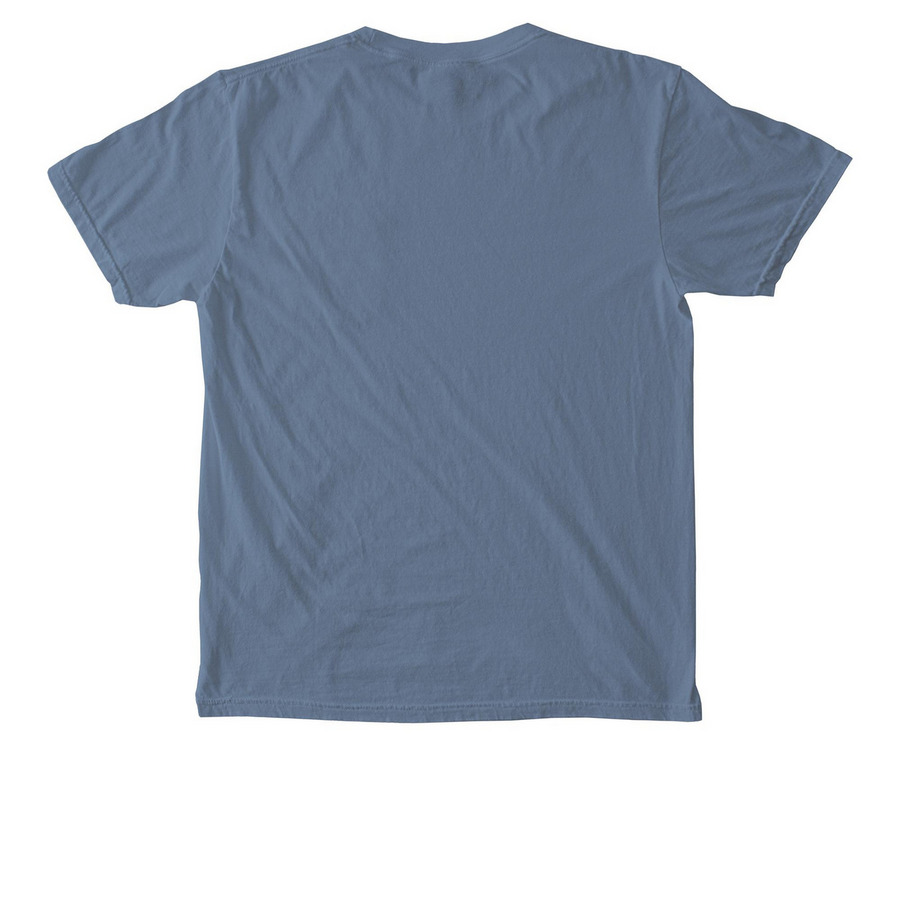 Pocket Tee, a Blue Jean Comfort Colors Pocket Tee (back-view)