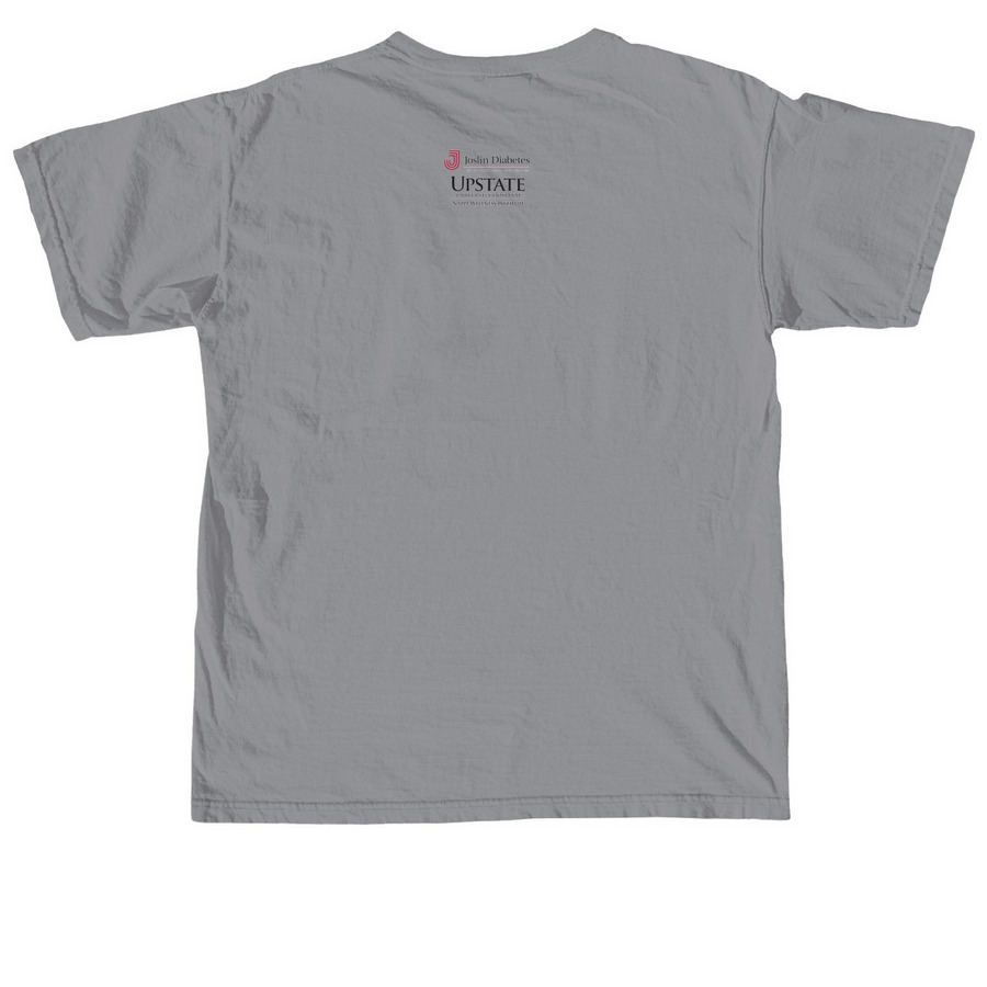 Joslin Diabetes Awareness Shirt 2026, a Granite Comfort Colors Unisex Tee (back-view)