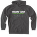 Amazing Adam's CP Awareness, a Charcoal Heavyweight Pullover Hoodie