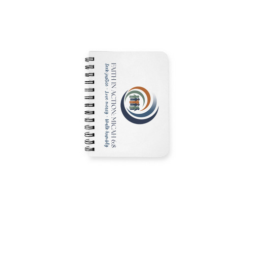 Faith in Action Notebook, a White Spiral Notebook