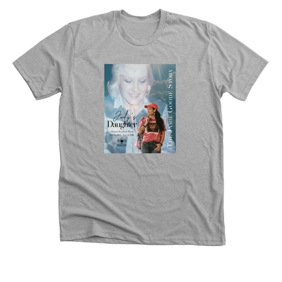 Tees for Truth: Bring Judy Home, a Athletic Heather Premium Unisex Tee