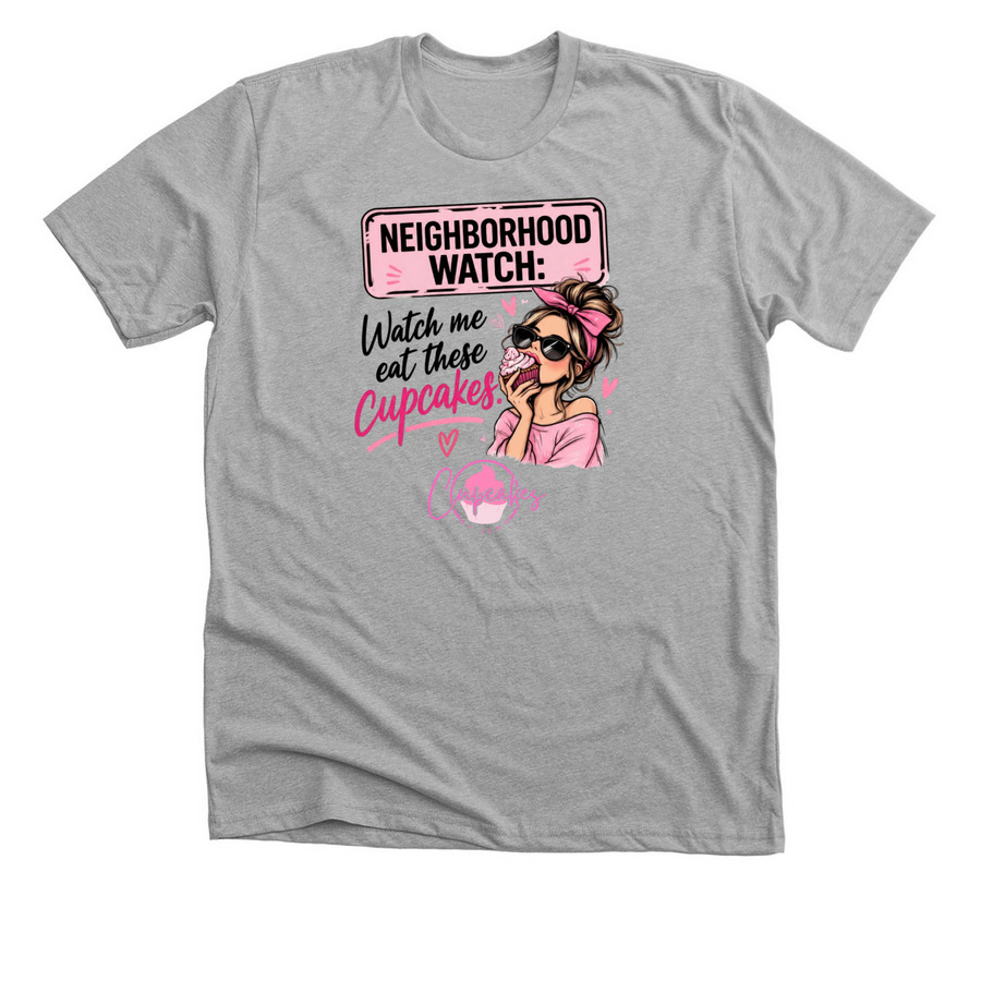Neighborhood watch&nbsp;, a Athletic Heather Premium Unisex Tee