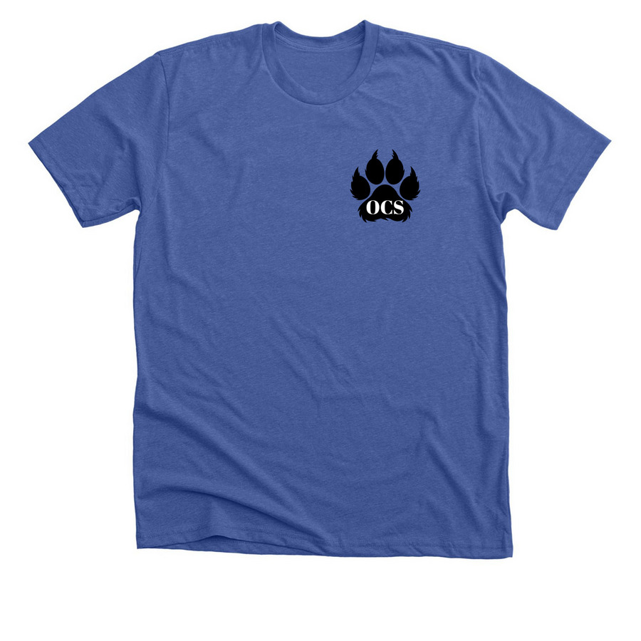 Wildcats Double Design Tops, a Solid True Royal Premium Unisex Tee