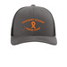 Jackson's Journey Trucker Hats, a Charcoal/ Black Printed Snapback Trucker Cap