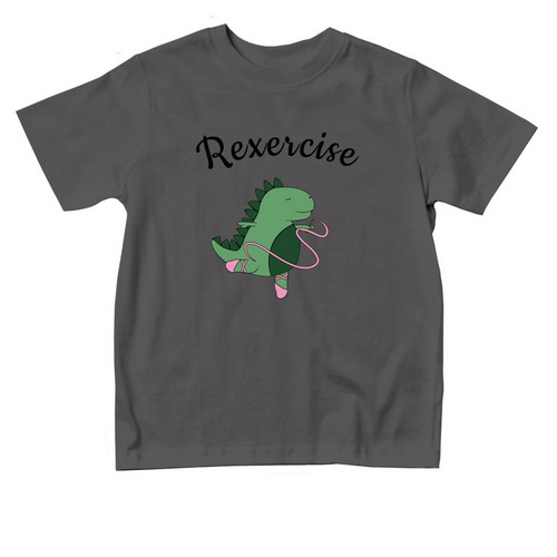 Toddler Rexercise Ballerina 2025, a Charcoal Toddler Tee