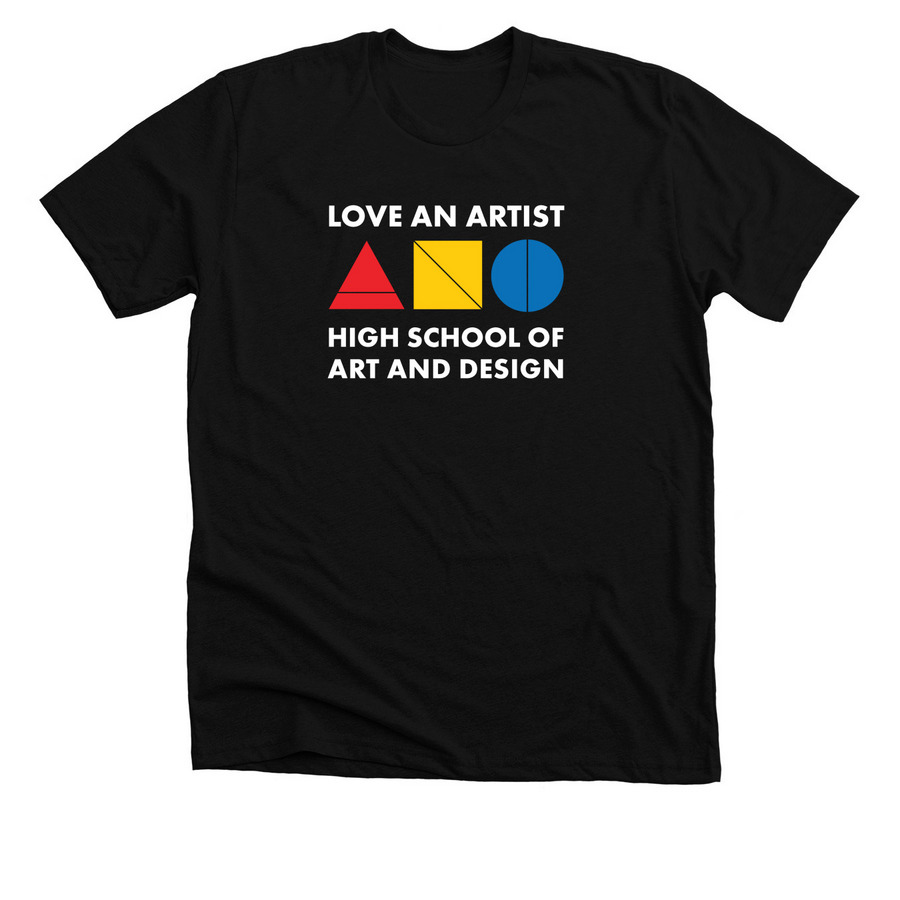 LOVE AN ARTIST - 2.0, a Solid Black Blend Premium Unisex Tee