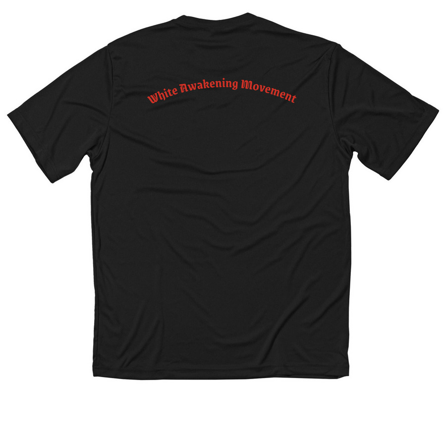 WAM ACTIVE WEAR, a Black Classic Performance Tee (back-view)