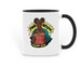 Fund Abortion, Fight Evil Mug, a Black Two-Tone Ceramic Mug