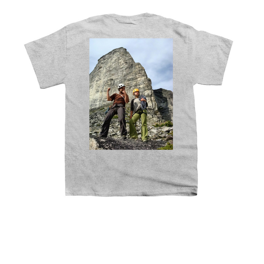 Czech Climbing Team, a Sport Grey Youth Unisex Tee (back-view)