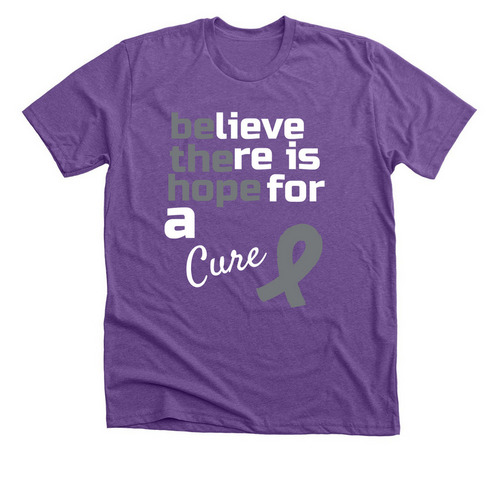 Childhood Cancer Awareness&nbsp;, a Heather Team Purple Premium Unisex Tee