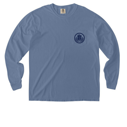 Comfort Colors Shirts 2, a Blue Jean Comfort Colors Long Sleeve Pocket Tee