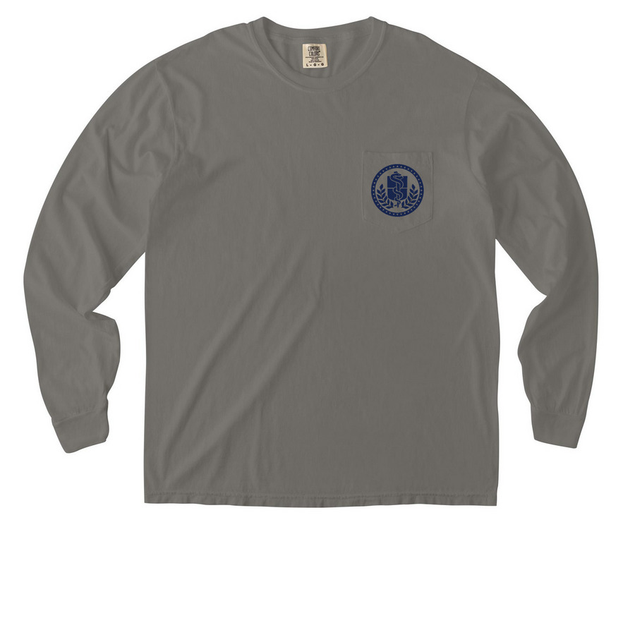 Comfort Colors Shirts 2, a Grey Comfort Colors Long Sleeve Pocket Tee