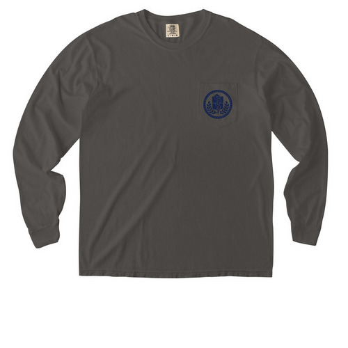 Comfort Colors Shirts 2, a Pepper Comfort Colors Long Sleeve Pocket Tee