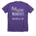 Equine Moments Apparel, a Heather Team Purple Premium Unisex Tee (back-view)