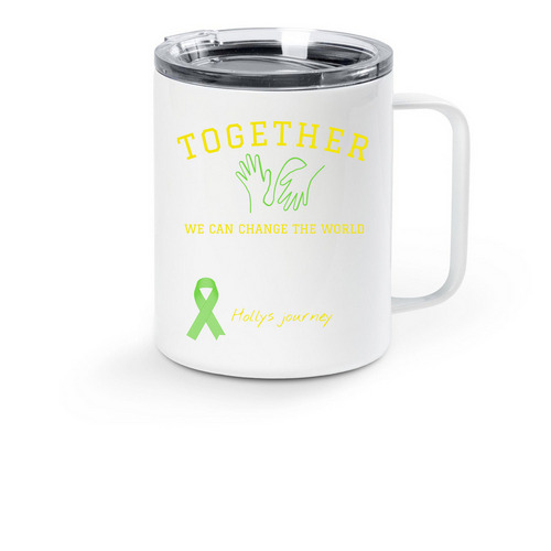 Travel Mugs, a White Stainless Steel Travel Mug