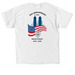 9/11 25th Anniversary, a White Classic Unisex Tee (back-view)