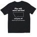 One Wild Human Being&nbsp;, a Black Softstyle Cotton Tee (back-view)