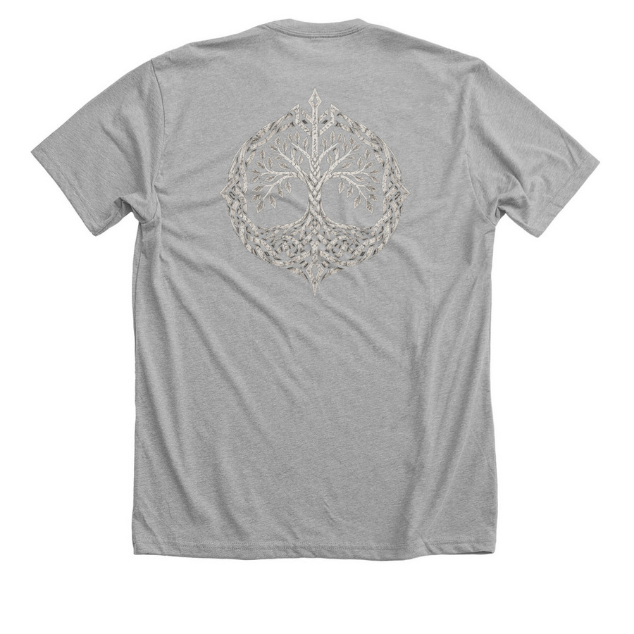 Viking For Them ? Official Merch, a Athletic Heather Premium Unisex Tee (back-view)