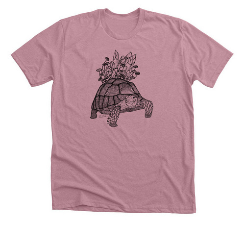 African Spurred Tortoise, a Heather Orchid Premium Unisex Tee