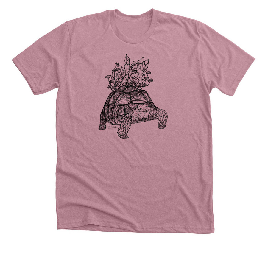 African Spurred Tortoise, a Heather Orchid Premium Unisex Tee