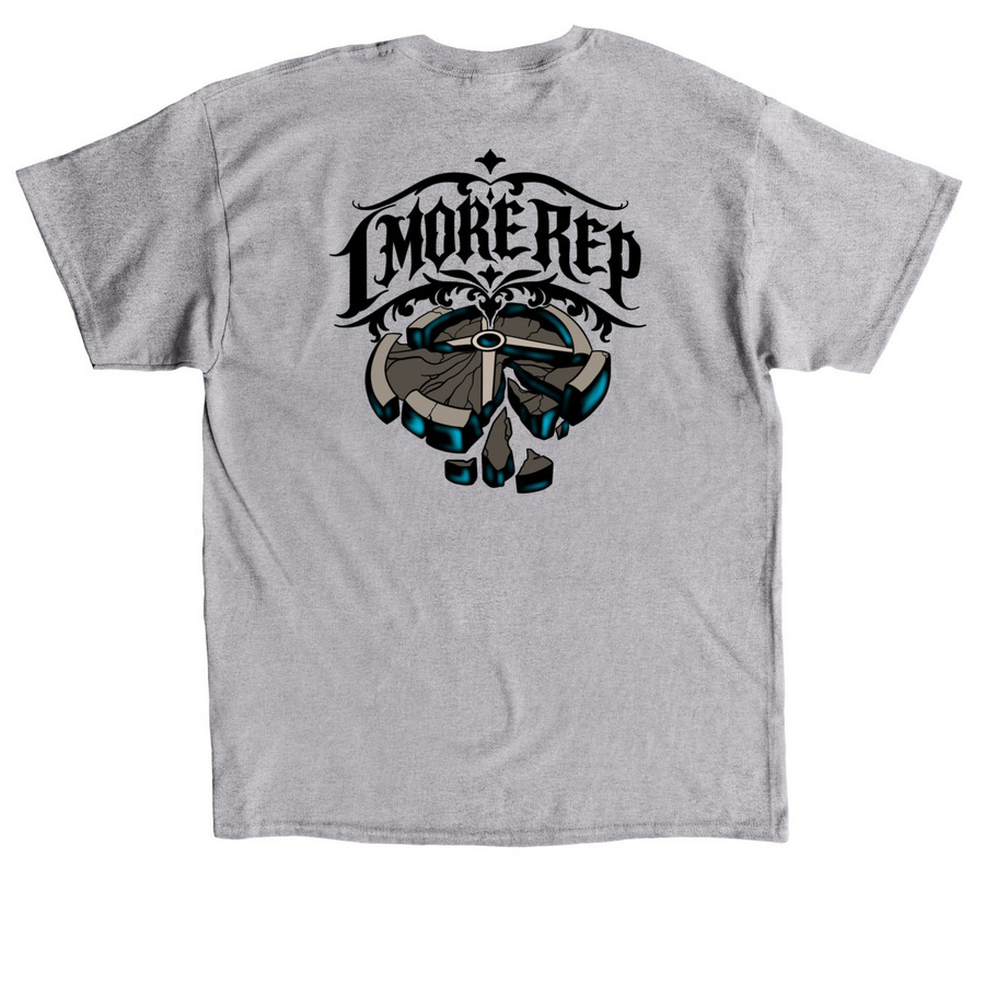 1 More Rep, a Sport Grey Classic Unisex Tee (back-view)