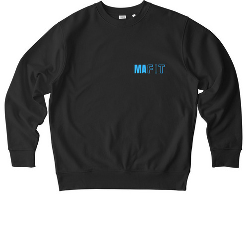 MA Fit, a Black Stanley/Stella Unisex Changer 2.0 Crewneck Sweatshirt