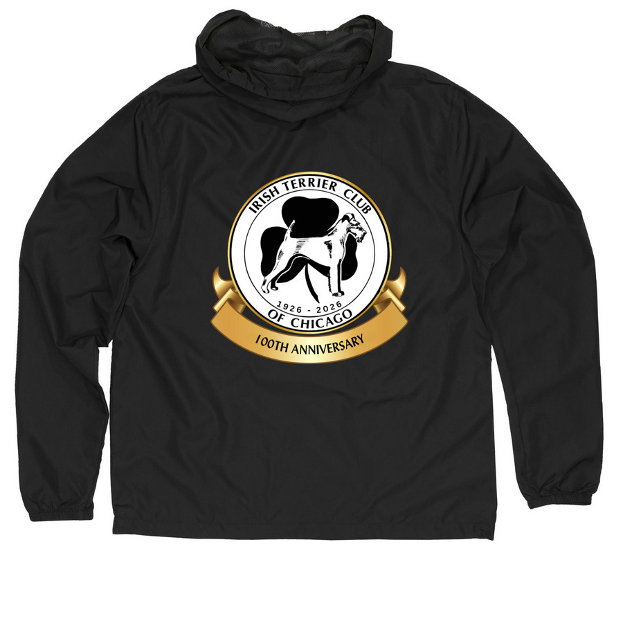 Windbreaker - Quarter-Zip, a Black Quarter-Zip Windbreaker (back-view)