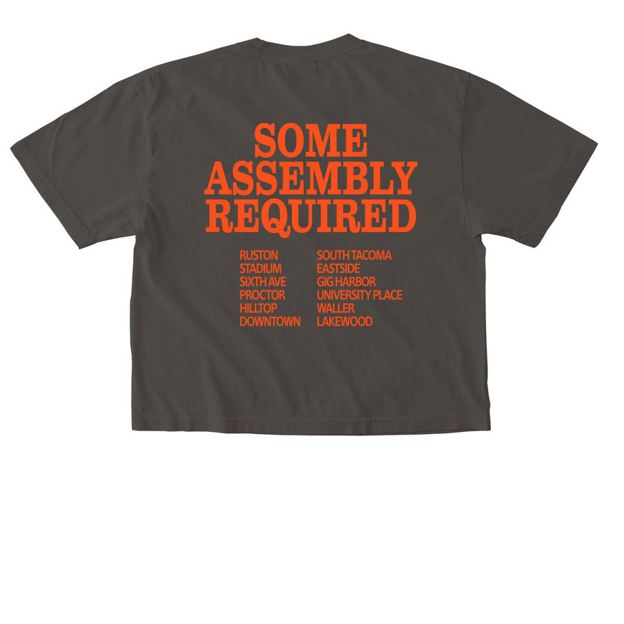 Band Tee, a Pepper Comfort Colors Boxy Tee (back-view)