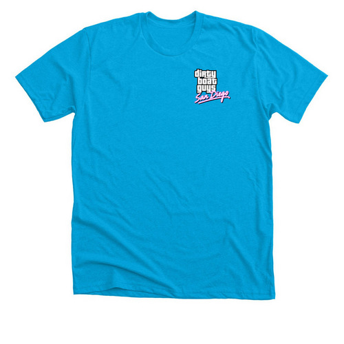 DBG San Diego (Vice)&nbsp;, a Neon Blue Premium Unisex Tee